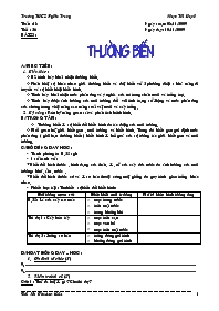 Giáo án lớp 9 môn Sinh học - Phạm Thị Hạnh - 