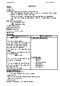 Giáo án lớp 9 môn Sinh học - Trịnh Thị Mỹ Lê