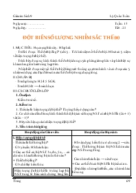 Giáo án lớp 9 môn Sinh học - Tuần 13 - Tiết 25 - Đột biến số lượng nhiễm sắc thể