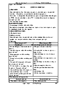 Giáo án sinh học 9 - Trường THCS Kỳ Đồng