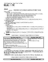 Giáo án lớp 9 môn Sinh học - THCS Mường Cang – Than UYên – Lai Châu -  Tiết : 40 - Bài 37 : Thành tựu chọn giống ở Việt Nam