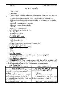 Giáo án lớp 9 môn Sinh học - Tiết 10 - Bài 10: Giảm phân (tiếp)