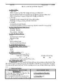Giáo án lớp 9 môn Sinh học - Tiết 4 - Bài 4: Lai hai cặp tính trạng (tiếp theo)