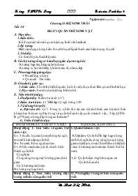 Giáo án lớp 9 môn Sinh học - Tiết 48 - Bài 47