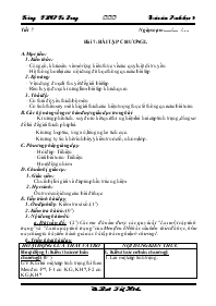 Giáo án lớp 9 môn Sinh học - Tiết 7 - Bài 7: Bài tập chương I