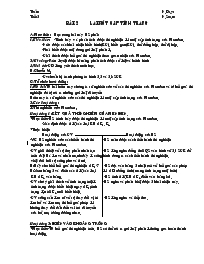 Giáo án Lớp 9 môn Sinh học - Tiết thứ 2 - Bài