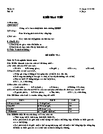 Giáo án Lớp 9 môn Sinh học - Tiết thứ 21 - Tu