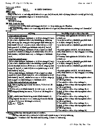 Giáo án lớp 9 môn Sinh học - Trường PT Cấp 2-3 Võ Thị Sáu - Tuần :4 - Tiết 7: Bài tập chương 1