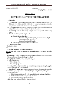 Giáo án lớp 9 môn Sinh học - Trường THCS Quyế