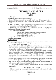 Giáo án lớp 9 môn Sinh học - Trường THCS Quyết Thắng - Nguyễn Thị Thu Lan - Tiết 15 - Bài 15: Adn