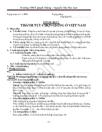 Giáo án lớp 9 môn Sinh học - Trường THCS Quyết Thắng - Nguyễn Thị Thu Lan - Tiết 40 - Bài 37: Thành tựu chọn giống ở Việt Nam