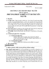 Giáo án lớp 9 môn Sinh học - Trường THCS Quyết Thắng - Nguyễn Thị Thu Lan - Tiết 29 - Bài 28: Phương pháp nghiên cứu di truyền người