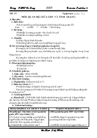 Tiết 19: Giáo án lớp 9 môn Sinh học - Trường 