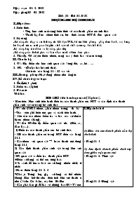 Giáo án lớp 9 môn Sinh học - Tiết 51 - Bài 51