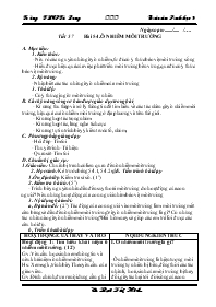 Giáo án lớp 9 môn Sinh học - Tiết 57 - Bài 54