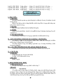 Giáo án lớp 9 môn Sinh học - Tiết 57 - Bài 54