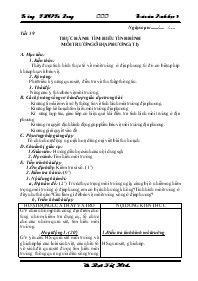 Giáo án lớp 9 môn Sinh học - Tiết 59: Thực hà