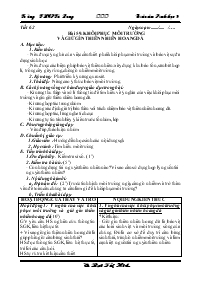 Giáo án lớp 9 môn Sinh học - Tiết 62 - Bài th