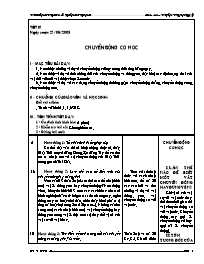 Giáo án môn Vật lý lớp 8 - Tiết 1 đến tiết 34 - Trường THCS Lê Hồng Phong