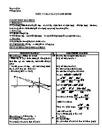 Giáo án môn Vật lý lớp 9 - Tiết 57: Bài tập quang hình