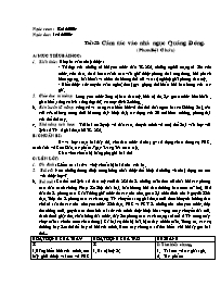Giáo án Ngữ văn 8 - Tiết 58: Cảm tác vào nhà ngục Quảng Đông