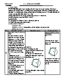 Thiết kế bài dạy môn học Hình học 9 - Bài 7: 