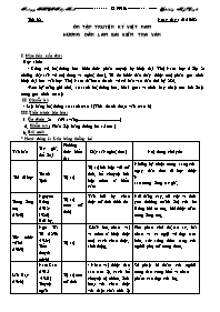 Giáo án môn học Ngữ văn 9 - Tiết số 38: Ôn tập truyện ký Việt Nam hướng dẫn làm bài kiểm tra văn