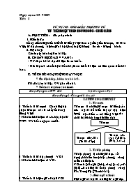 Giáo án môn học Ngữ văn 9 - Từ vựng - Các biện pháp tu từ từ tiếng Việt theo nguồn gốc - chức năng