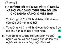 Giáo án môn Ngữ văn 9 - Tư tưởng Hồ Chí Minh về chủ nghĩa xã hội và con đường quá độ lên chủ nghĩa xã hội ở Việt Nam